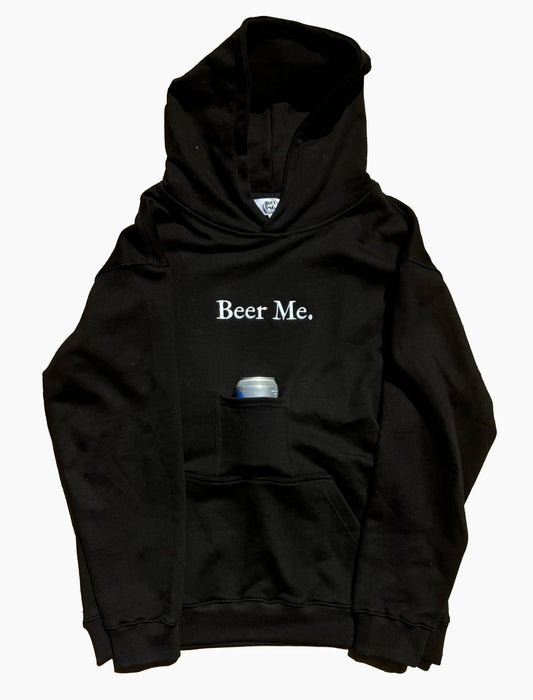 Black/White Beer Me. Hoodie