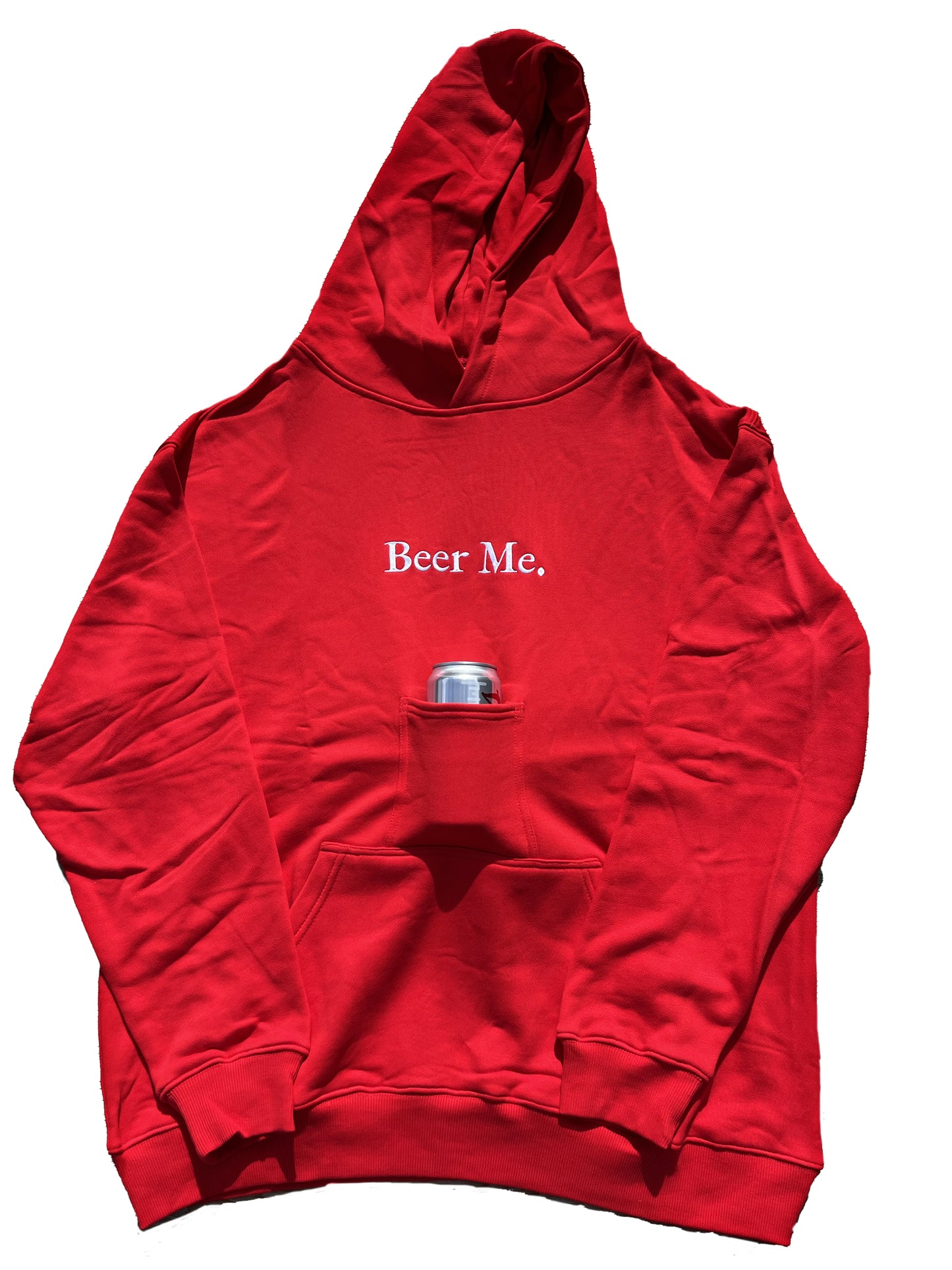 Red/White Beer Me. Hoodie